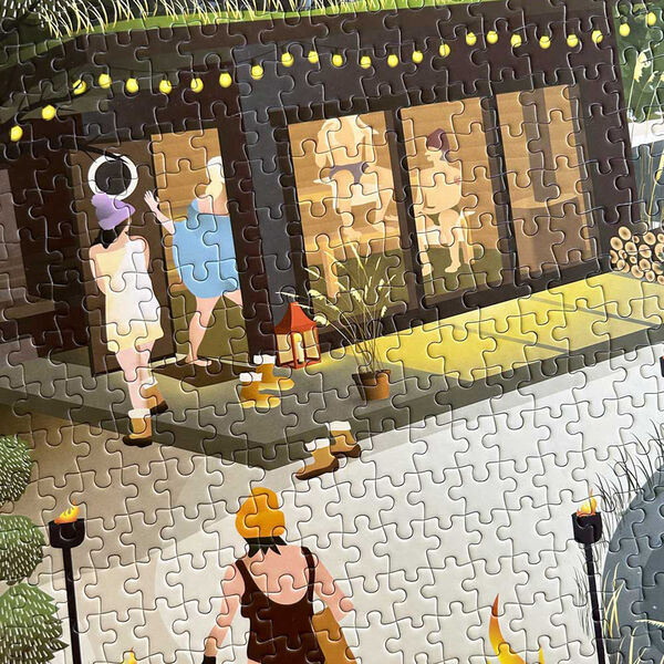 Sauna am See Puzzle 1000 Teile, ViSSEVASSE