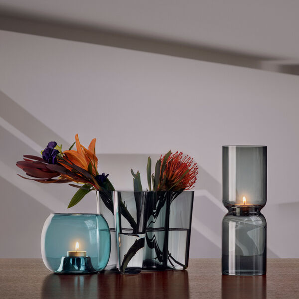 Alvar Aalto Vase, grau, Iittala