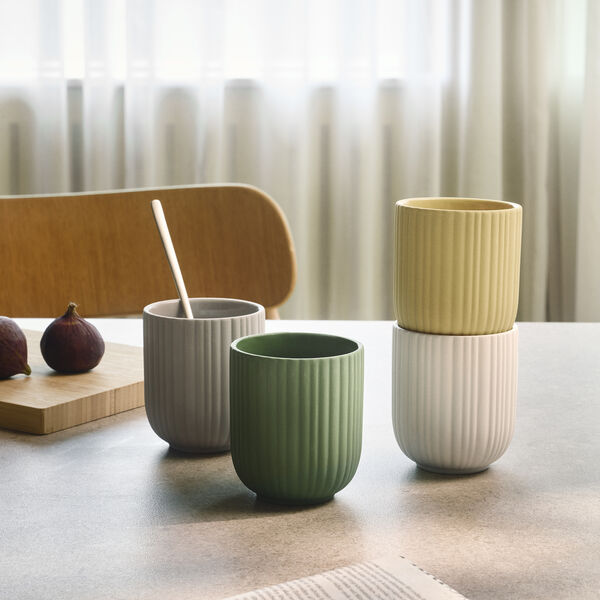 Gr&uuml;ner Kopf, soft orange, Knabstrup Keramik