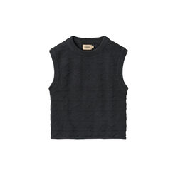 Knit Vest Bobby, navy, Wheat