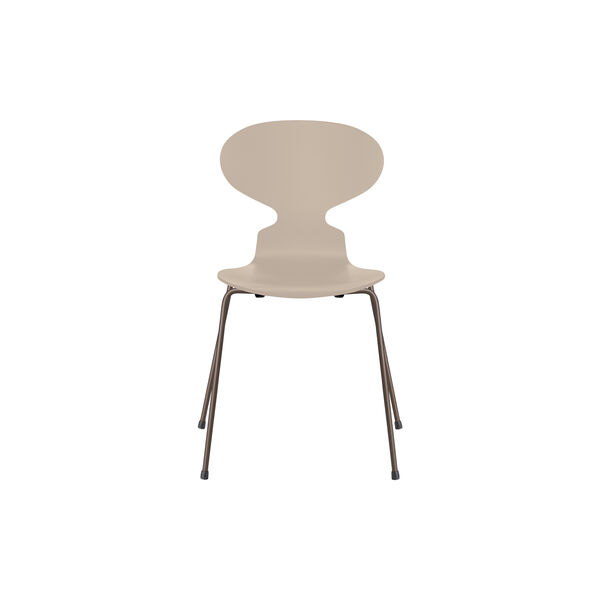 Ant&trade; 3101 volllackierter Stuhl, light beige/brown bronze, Fritz Hansen