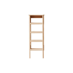 A Line Shoe Rack 35, white oiled oak, Form & Refine