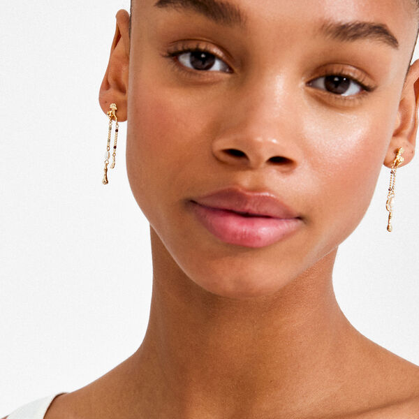 REGGIE ohrringe, vergoldet, Pilgrim