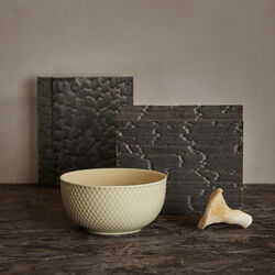 Rhombe Earth Bowl, marble, Lyngby Porcelæn