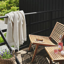 Sams&oslash; Plaid, white 0100, Silkeborg Uldspinderi