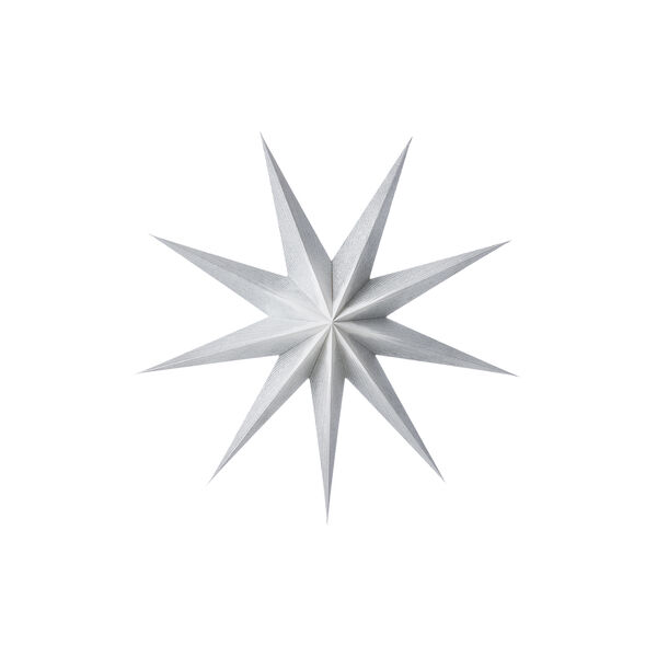 Moonlight Paper Star, silver, Bungalow Denmark