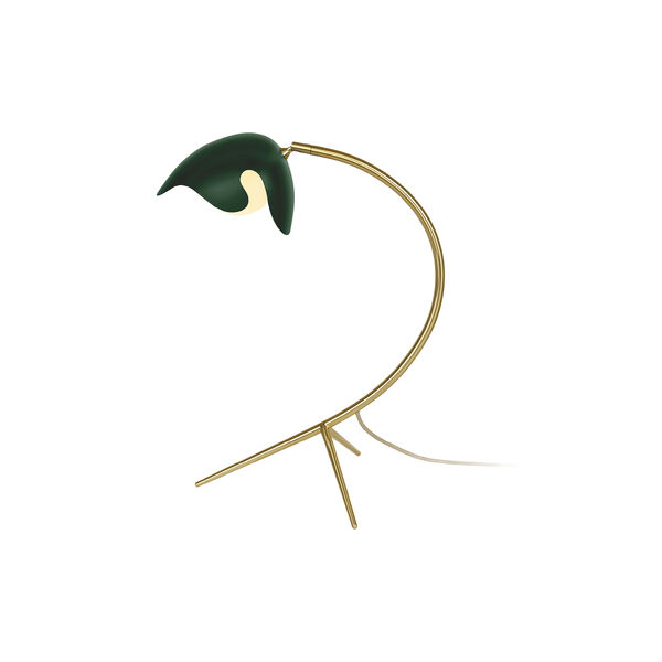 PS38 Tischleuchte, gr&uuml;n/messing, ATBO