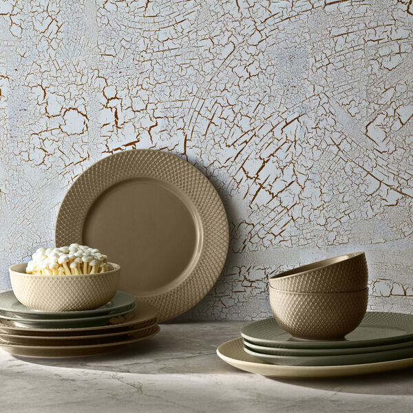 Rhombe Earth sch&uuml;ssel, clay, Lyngby Porcel&aelig;n