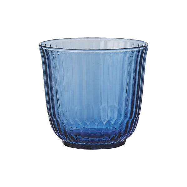 Waves Wasserglas niedrig 2 Stk., blau, Royal Copenhagen