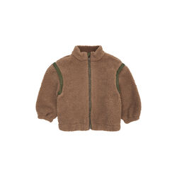 Teddyjacke mit abnehmbaren &Auml;rmeln, natural/green comb., Copenhagen Colors Organics