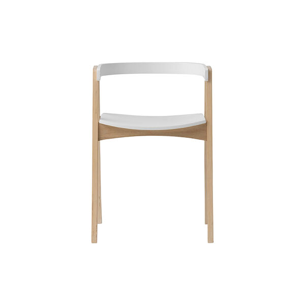 Wood Adjustable Armchair, white/oak, Oliver Furniture