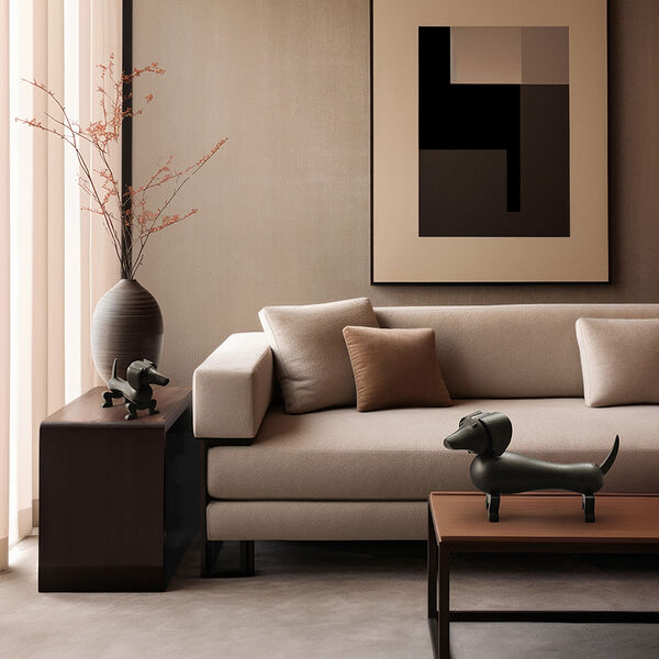 Dackel mittel, dunkel gebeizte Eiche, Kay Bojesen Denmark