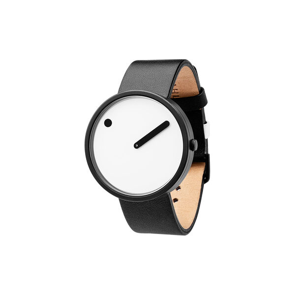 PICTO Wrist Watch, white/matt black/black PICTO Wrist Watch, white/matt black/black, PICTO