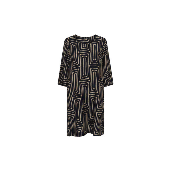 Dress  Vivid Print, navy/camel, Micha
