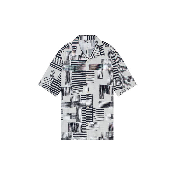 Ole SS Shirt 5210, black print, NN.07