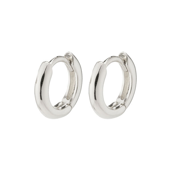 Tyra Chunky Mini Hoop Earrings, silver, Pilgrim
