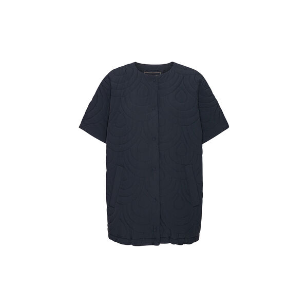 Short Quilted Cape, dark indigo, Ilse Jacobsen Hornb&aelig;k