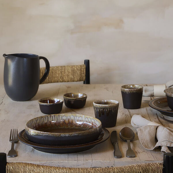 Poterie Plate &Oslash; 20,5 cm, mocca, Costa Nova