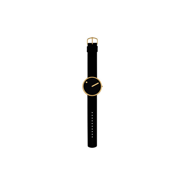 PICTO Wrist Watch, black/gold/black PICTO Wrist Watch, black/gold/black, Picto