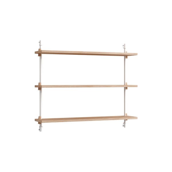 Wall Shelving Small, oak/white, MOEBE