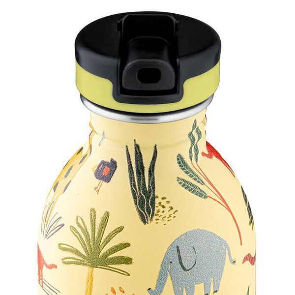 Urban Trinkflasche mit Sportverschluss und Stone-Finish, Jungle Friends, 24Bottles