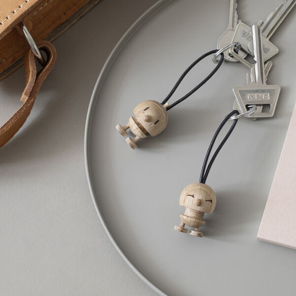 Classic Bumble Keychain, oak, Hoptimist
