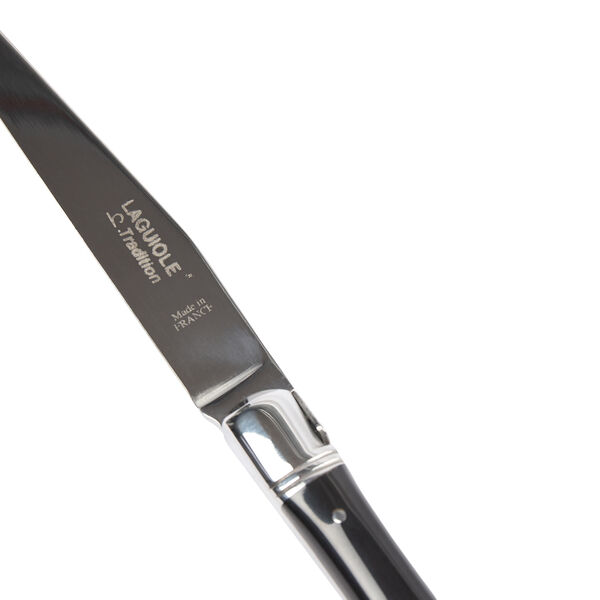 Steakmesser, black horn Steakmesser, black horn, Laguiole Tradition