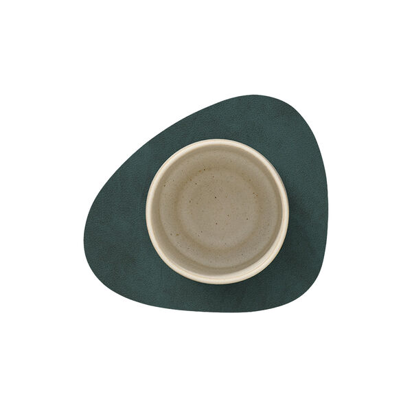 Nupo glass mat Curve, dark green, LIND DNA