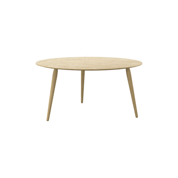 PLAYround &Oslash;90 Coffee Table, white oiled oak, Bruunmunch Furniture