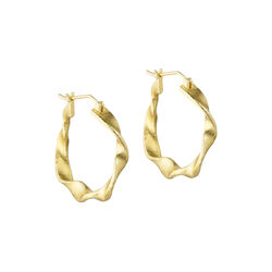 Maeve big hoops, gold plated, Pure by Nat