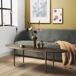 Surf-Tisch, ge&ouml;ltes, rauchgebeiztes eichenholz, Aakjaer Furniture