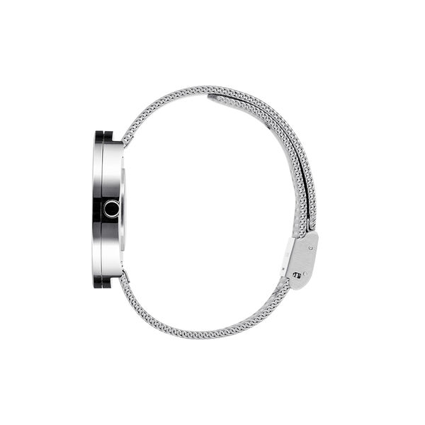 PICTO Wrist Watch, black/steel/matt steel, Picto