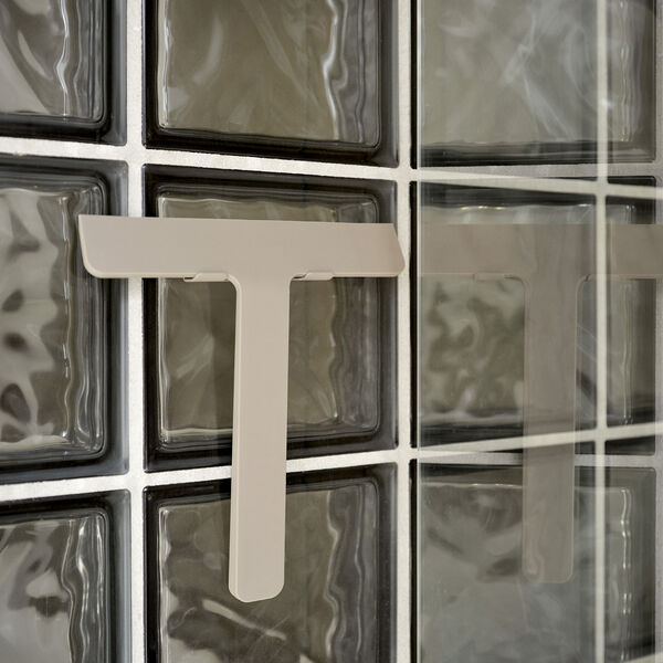 Ume Duschabzieher mit Halter, taupe, Zone Denmark