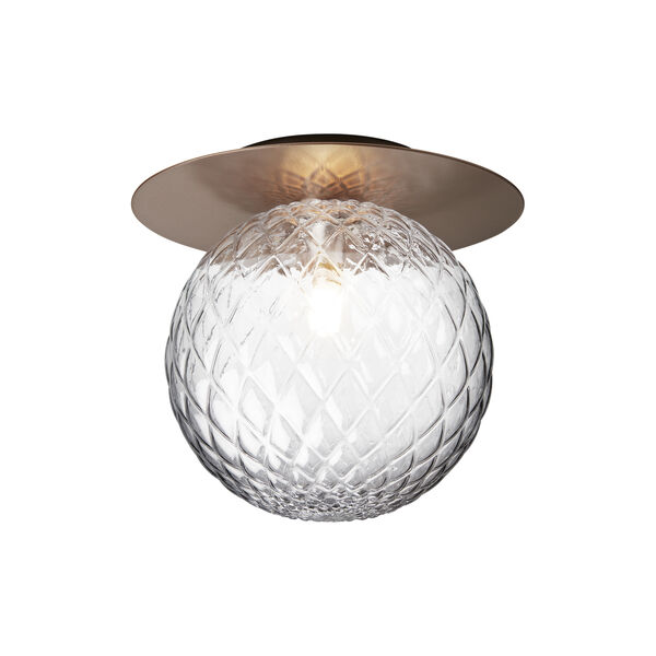 Liila 1 Large Wall Lamp, dark bronze/optic clear, Nuura
