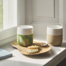 Riflet Contrast Becher 35 cl, Sand, Royal Copenhagen