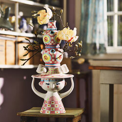 Dame mit Hut Vase, rosa, Bjørn Wiinblad