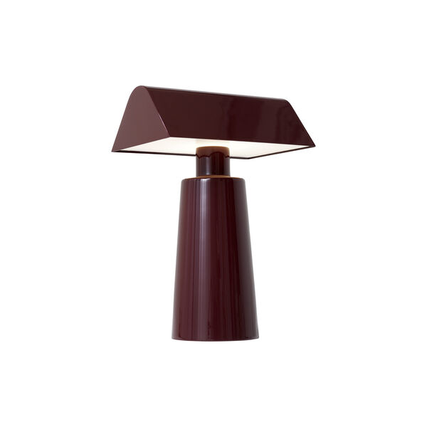 Caret MF1 Portable Table Lamp, dark burgundy, &Tradition