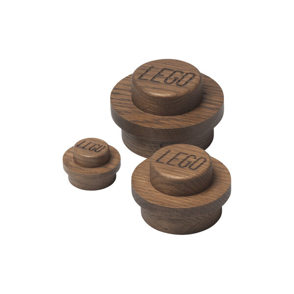 LEGO® 1x1 Wall Hanger Set, dark stained oak LEGO® 1x1 Wall Hanger Set, dark stained oak, Room Copenhagen