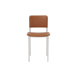 Plan Stuhl vollgepolstert, brushed steel/Max 95, Fredericia Furniture