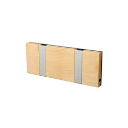 KNAX Horizontal 2 Coat Rack, maple/grey, LoCa