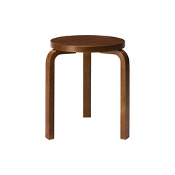 Stool 60, walnut, Artek