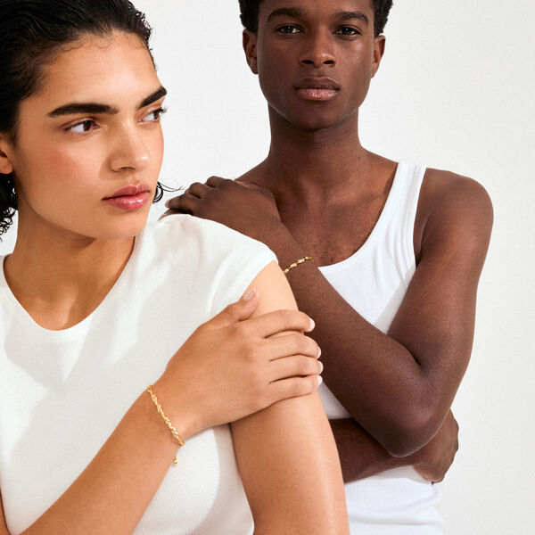 ELIYAH armband, vergoldet, Pilgrim