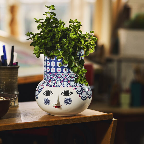 Olga Vase, blau, Bj&oslash;rn Wiinblad