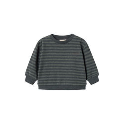 Tammas B Sweatshirt, forest stripe mel., MarMar Copenhagen