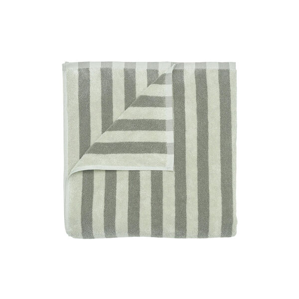 ARTO Bath towel thick stripes, desert sage/agave green, Blomus