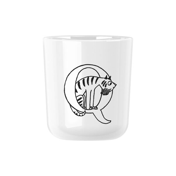 Moomin ABC Tasse Q, moomin white, RIG-TIG