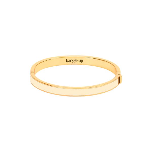 BANGLE Bracelet 7 mm, white sand, bangle up