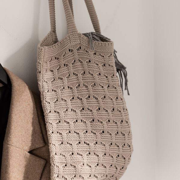 Knitted Bag, husted violet, By LOHN