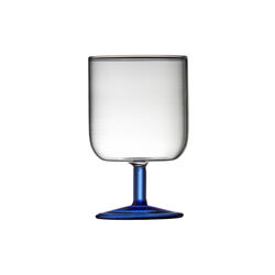 Torino Wine Glass 2 pcs, clear/blue, Lyngby Glas