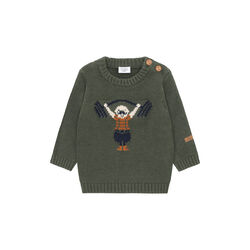 Hcpilou Strong Man Pullover, ivy melange, Hust & Claire